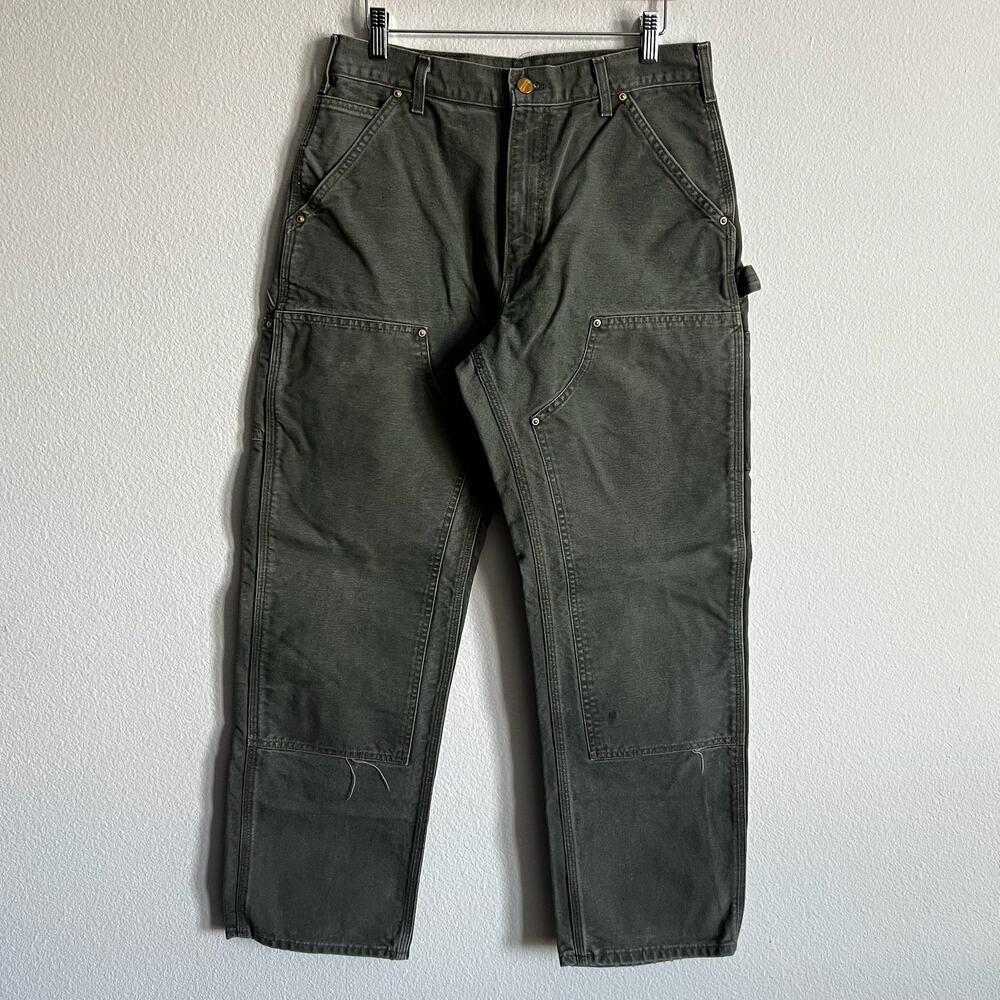 Carhartt B01 MOS green double knee work wear carpenter pants